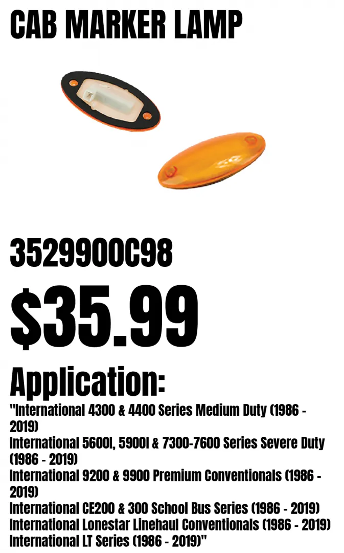 Cab Marker Lamp